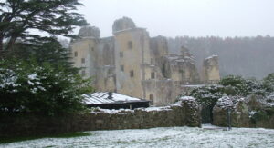 Wardour Castle in the snow