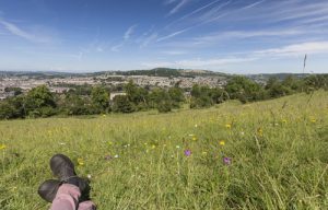 Relaxing with a view of Bath