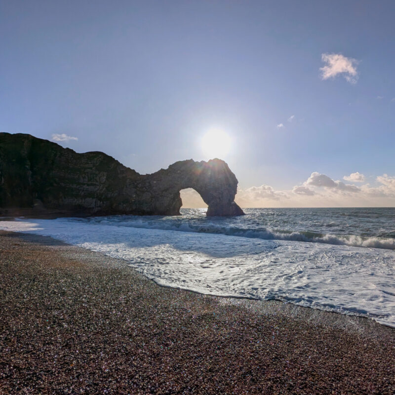 Durdle Door from the beach