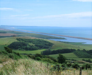 View of Chesil Beach