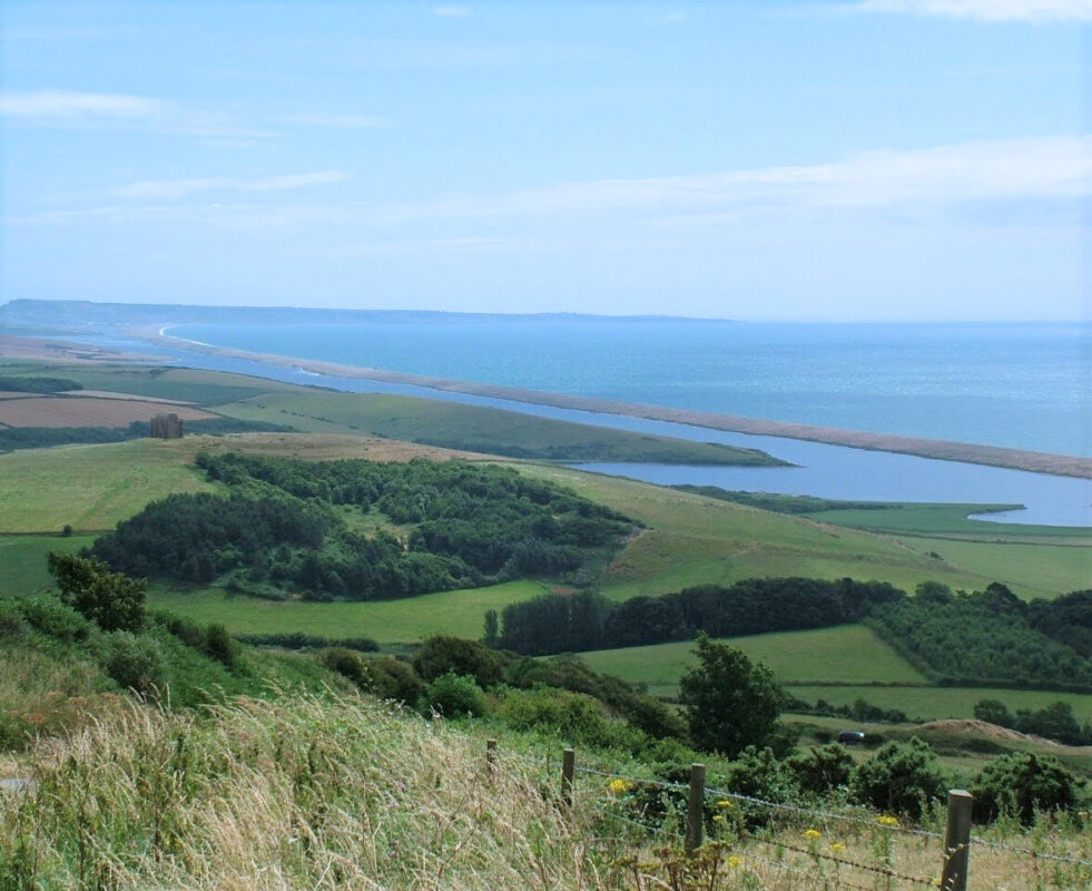 View of Chesil Beach