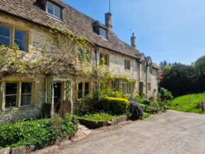 Row of Cotswolds cottages