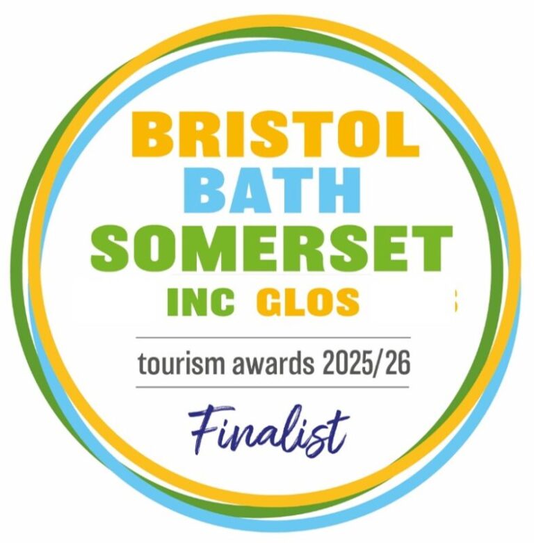 Finalist logo in the 2025 Bristol, Bath, Somerset, incl. Glos Tourism Awards