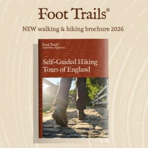 Image showing the front cover of the 2026 Foot Trails walking & hiking in England brochure