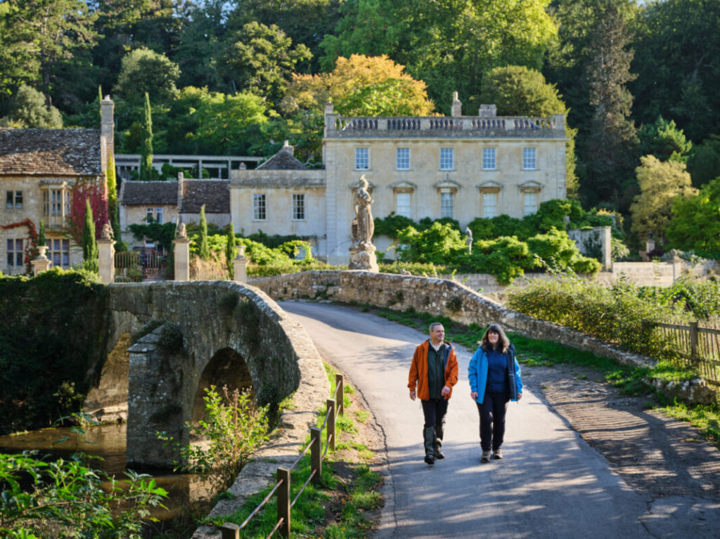 Alison and David Howell hiking at Iford, England