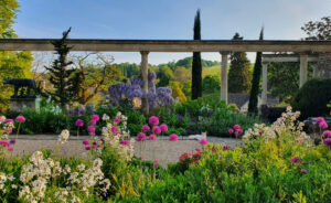 Gardens at Iford Manor, hiking with Foot Trails, England