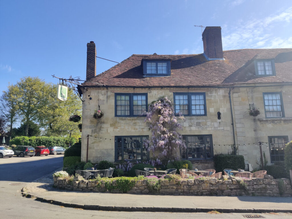 View of a cosy country inn in Wiltshire